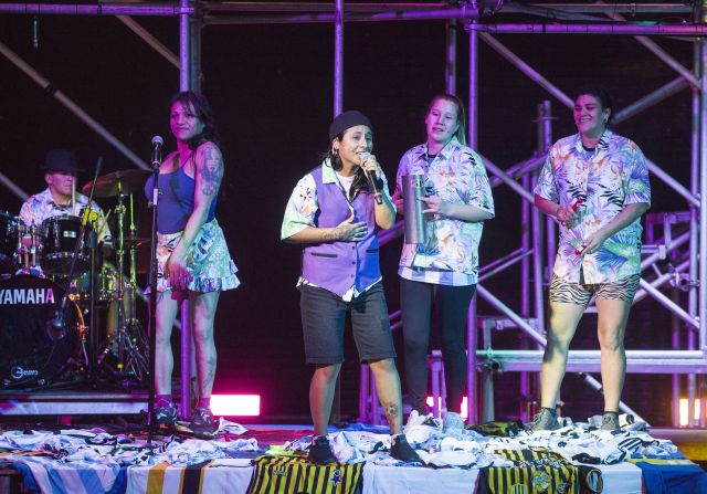 Ignacio Amador Rodriguez, Noelia Luciana Pérez, Paulita Verónica Asturayme, Yoseli Marlene Arias & Carla Romina Canteros in Los días afuera / The Days Out There